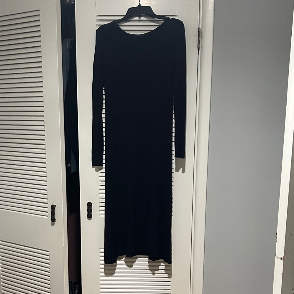 Elegant Black Long Sleeve Dress